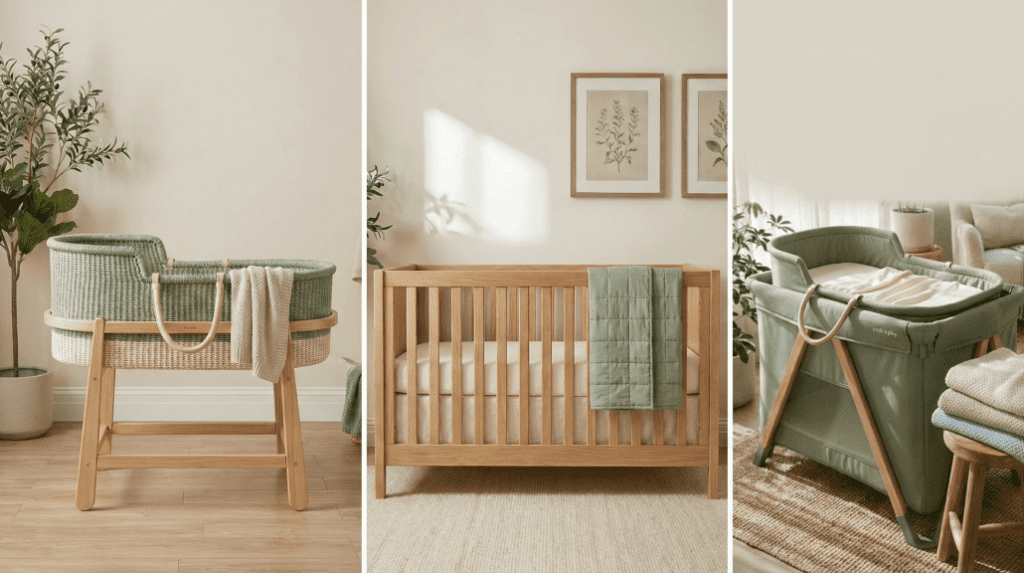 Bassinet vs Crib vs Pack n Play Featured Image