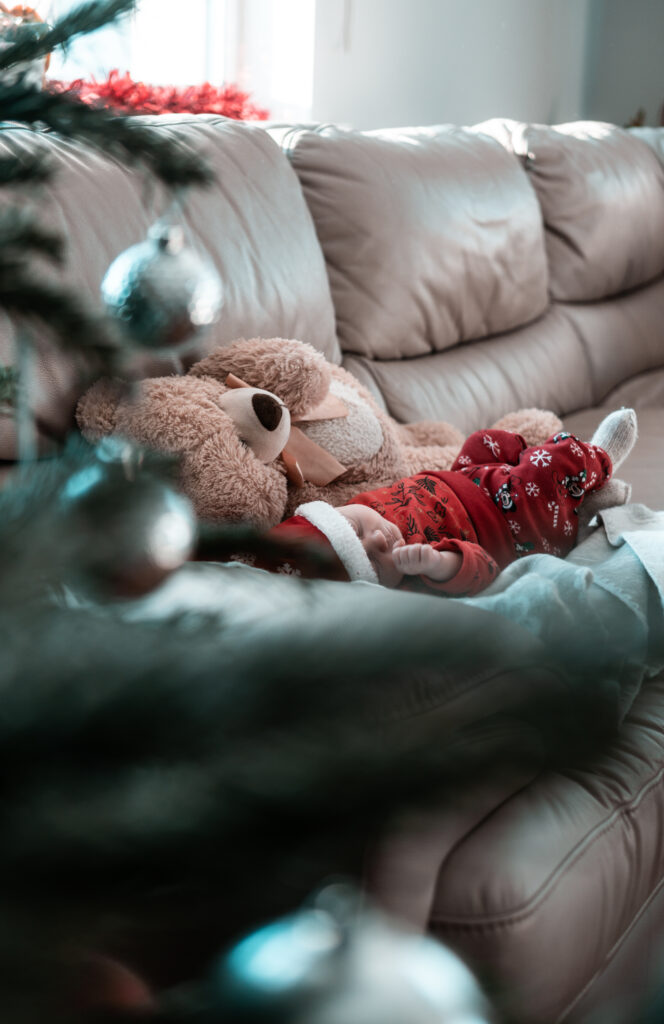 baby turns red while sleeping