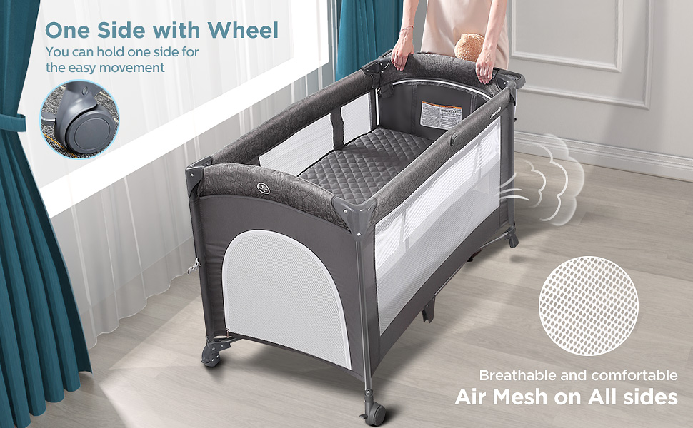 Adovel Bedside Sleeper Bassinet Features