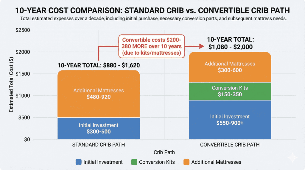 Convertible vs. Standard Cribs Cost Comparison Reality Check