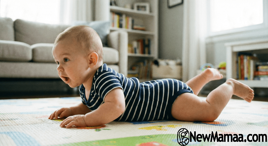 baby rolling over tummy time